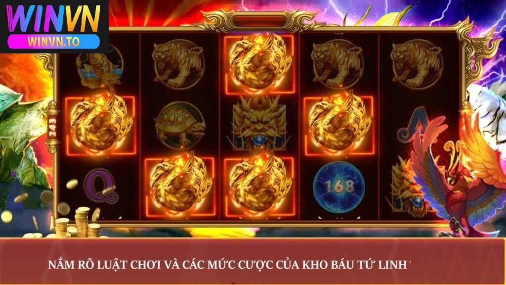 Kho Báu Tứ Linh Winvn Siêu Trúng Thưởng Cực Đã 2025 4 Luôn tìm hiểu mức cược và nghiên cứu luật chơi kho báu tứ linh trước